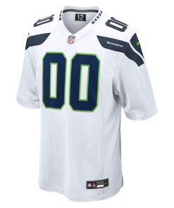 Alternative view of Seattle Seahawks Nike Custom Game Jersey - White