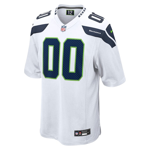 Seattle Seahawks Nike Custom Game Jersey - White - Image 2