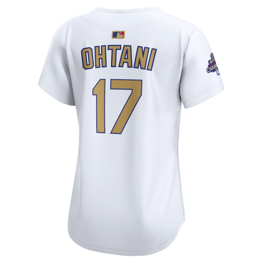 Shohei Ohtani Los Angeles Dodgers Nike Women's 2025 Gold Collection Limited Jersey - White - Image 3