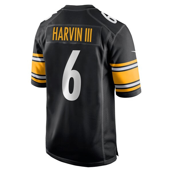 Pressley Harvin III Pittsburgh Steelers Nike Game Jersey - Black - Image 3