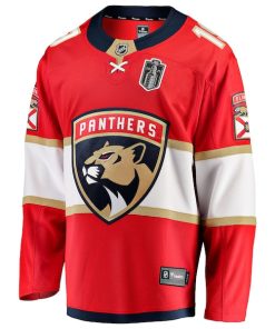 Alternative view of Matthew Tkachuk Florida Panthers  2025 Stanley Cup Final Home Breakaway Player Jersey - Red