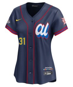 Alternative view of Riley Greene American League Nike Women's 2025 All-Star Edition Limited Player Jersey - Navy