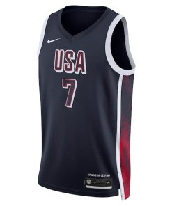 Alternative view of Kevin Durant Men's USA Basketball Nike Unisex 2024 Swingman Player Jersey - Navy