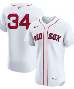 David Ortiz Boston Red Sox Nike Home Elite Jersey - White