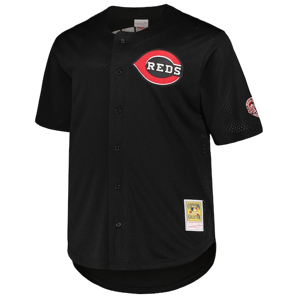 Ken Griffey Jr. Cincinnati Reds Big & Tall Cooperstown Collection Batting Practice Replica Jersey - Black - Image 2
