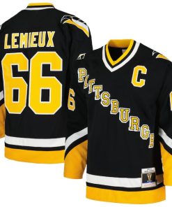Mario Lemieux Pittsburgh Penguins  1992/93 Blue Line Player Jersey - Black