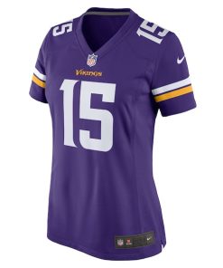 Alternative view of Joshua Dobbs Minnesota Vikings Nike Women's  Game Jersey -  Purple