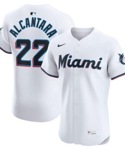 Sandy Alcantara Miami Marlins Nike Home Elite Jersey - White