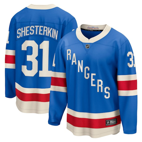 Igor Shesterkin New York Rangers Centennial Breakaway Jersey - Blue