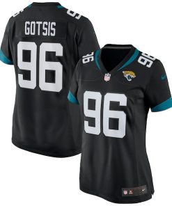 Adam Gotsis Jacksonville Jaguars Nike Women's Game Jersey - Black/Teal