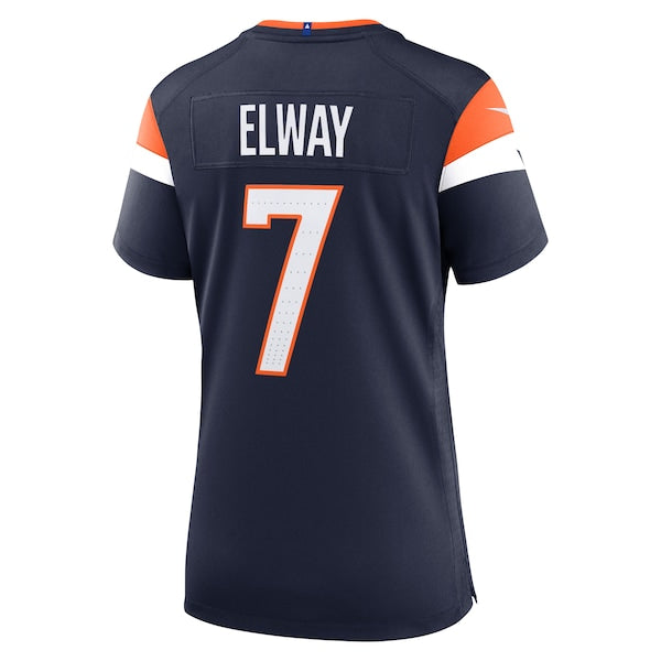 John Elway Denver Broncos Nike Women's Retired Player Alternate Game Jersey - Navy - Image 4