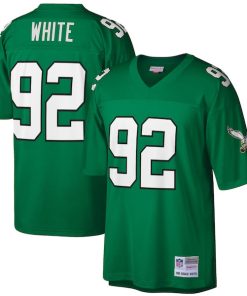 Reggie White Philadelphia Eagles Big & Tall 1990 Retired Player Replica Jersey - Kelly Green