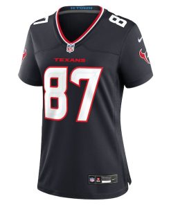 Alternative view of Cade Stover Houston Texans Nike Women's Game Jersey -  Navy