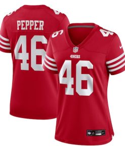 Taybor Pepper San Francisco 49ers Nike Women's  Game Jersey -  Scarlet