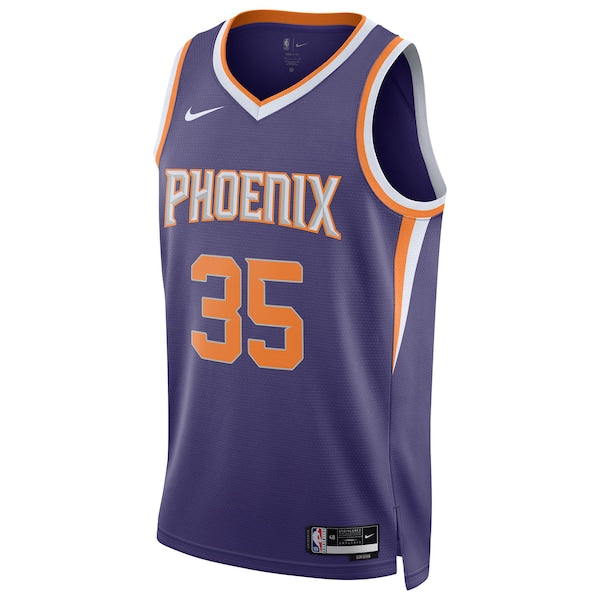 Kevin Durant Phoenix Suns Nike Unisex Swingman Jersey - Icon Edition - Purple/White - Image 3