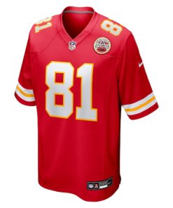 Alternative view of Nikko Remigio Kansas City Chiefs Nike Team Game Jersey -  Red