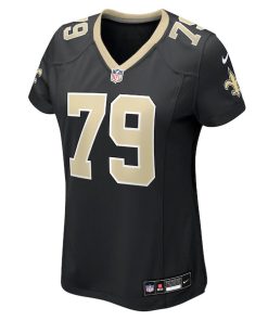 Alternative view of Luke Fortner New Orleans Saints Nike Women's Team Game Jersey -  Black
