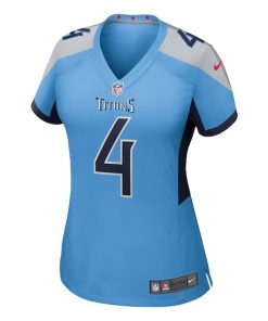Alternative view of Tyler Lockett Tennessee Titans Nike Women's Team Game Jersey -  Light Blue