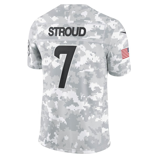 C.J. Stroud Houston Texans Nike 2024 Salute to Service Limited Jersey - Arctic Camo - Image 3