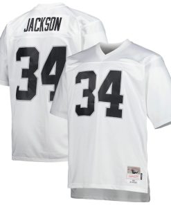Bo Jackson Las Vegas Raiders Big & Tall 1988 Retired Player Replica Jersey - White/Black