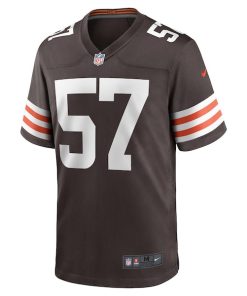 Alternative view of Isaiah McGuire Cleveland Browns Nike Team Game Jersey -  Brown