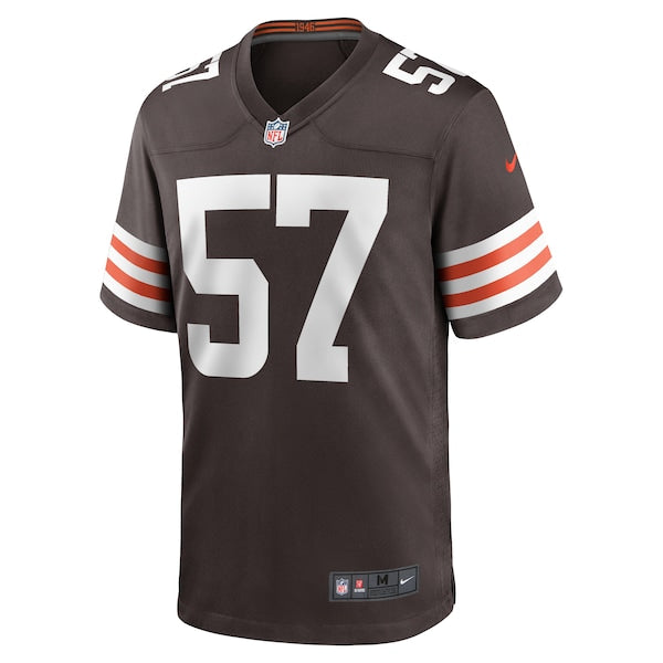 Isaiah McGuire Cleveland Browns Nike Team Game Jersey - Brown - Image 2