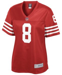 Alternative view of Steve Young San Francisco 49ers NFL Pro Line Women's Retired Player Replica Jersey - Scarlet