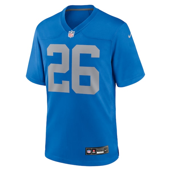 Jahmyr Gibbs Detroit Lions Nike Alternate Game Jersey - Blue - Image 2