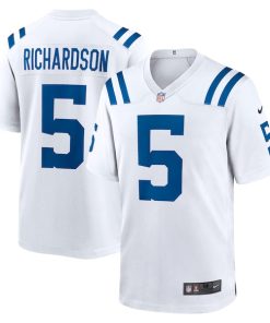 Alternative view of Anthony Richardson Indianapolis Colts Nike 2023 NFL Draft First Round Pick Game Jersey - White/Blue/Royal