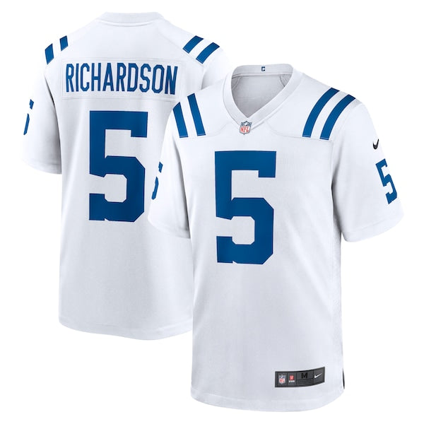 Anthony Richardson Indianapolis Colts Nike 2023 NFL Draft First Round Pick Game Jersey - White/Blue/Royal - Image 2