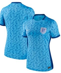 England Women's National Team Nike Women's 2023 Away Stadium Replica Jersey - Light Blue