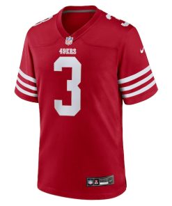 Alternative view of Robbie Chosen San Francisco 49ers Nike Team Game Jersey -  Scarlet