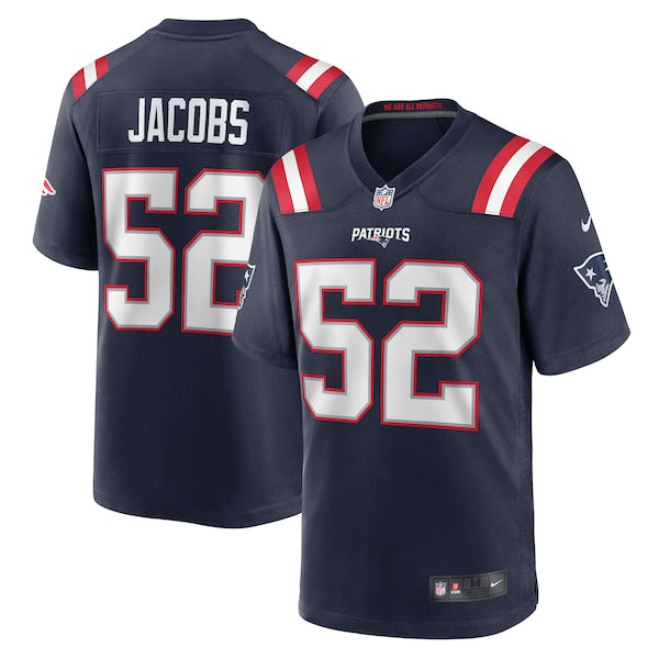 Curtis Jacobs New England Patriots Nike Game Jersey - Navy