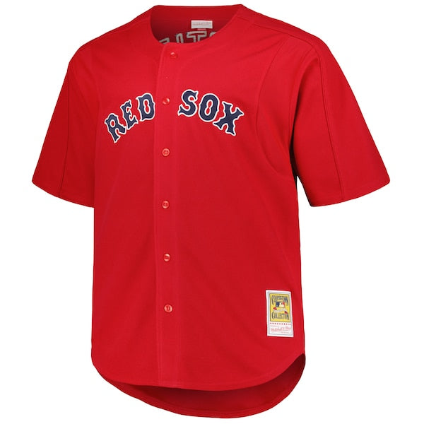 David Ortiz Boston Red Sox Big & Tall Cooperstown Collection Batting Practice Replica Jersey - Red - Image 2
