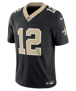 Alternative view of Chris Olave New Orleans Saints Nike Vapor F.U.S.E. Limited Jersey - Black