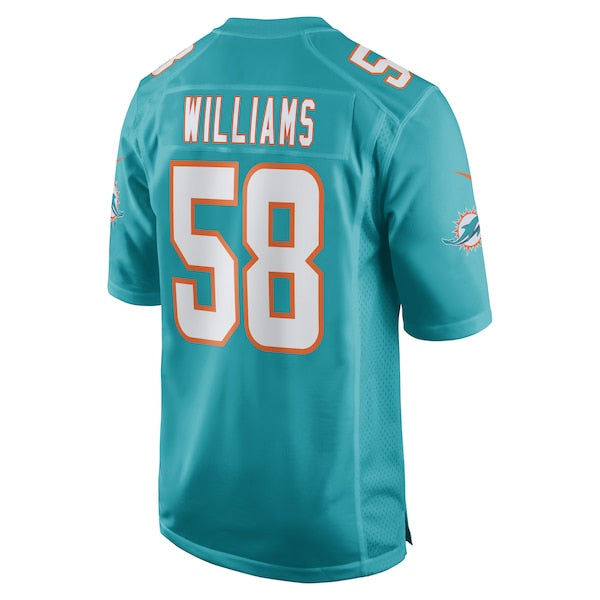 Connor Williams Miami Dolphins Nike Game Player Jersey - Aqua - Image 3