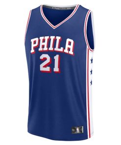 Alternative view of Joel Embiid Philadelphia 76ers  Fast Break Replica Player Jersey - Icon Edition - Royal
