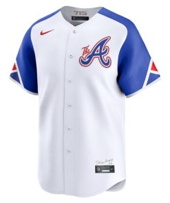 Alternative view of Atlanta Braves Nike City Connect Custom Limited Jersey - White