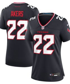 Alternative view of Cam Akers Houston Texans Nike Women's Team Game Jersey -  Navy