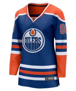 Alternative view of Andrew Mangiapane Edmonton Oilers  Women's Home Breakaway Jersey - Royal