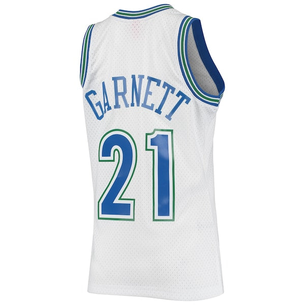 Kevin Garnett Minnesota Timberwolves 1995/96 Hardwood Classics Swingman Jersey - White - Image 3