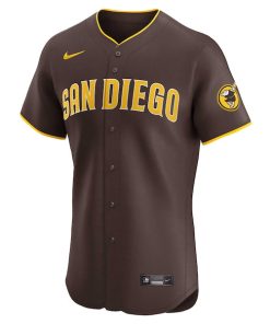 Alternative view of Fernando Tatis Jr. San Diego Padres Nike Road Elite Player Jersey - Brown