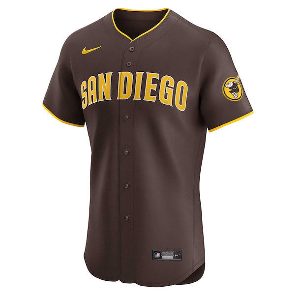 Manny Machado San Diego Padres Nike Road Elite Player Jersey - Brown - Image 3