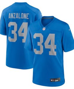 Alex Anzalone Detroit Lions Nike Alternate Game Jersey -  Blue