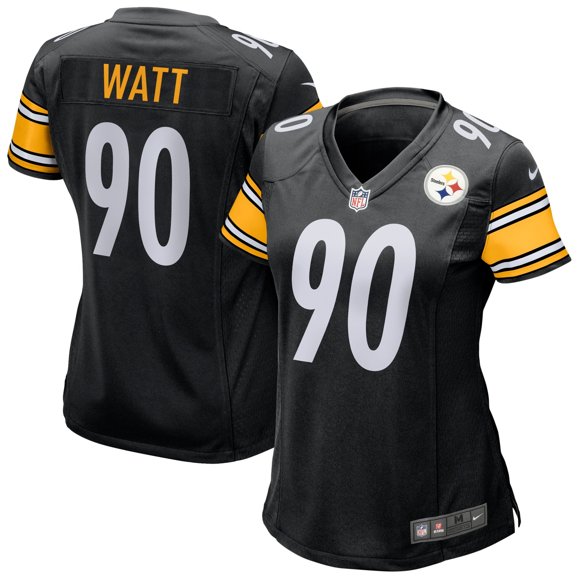T.J. Watt Pittsburgh Steelers Nike Women's Alternate 1933 Throwback Game Jersey - Gold/Black - Image 5