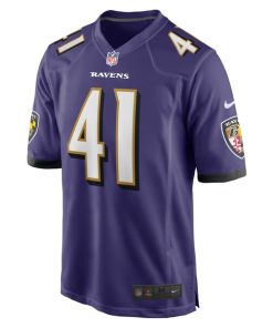 Alternative view of Daryl Worley Baltimore Ravens Nike Game Player Jersey - Purple