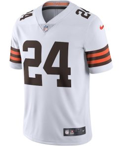 Alternative view of Nick Chubb Cleveland Browns Nike Vapor Limited Jersey - White