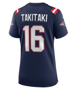 Alternative view of Sione Takitaki New England Patriots Nike Women's  Game Jersey -  Navy