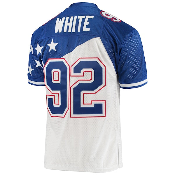 Reggie White NFC 1995 Pro Bowl Authentic Jersey - White/Blue - Image 3