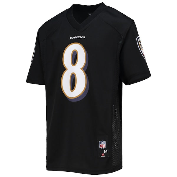 Lamar Jackson Baltimore Ravens Youth Replica Player Jersey - Black - Image 2